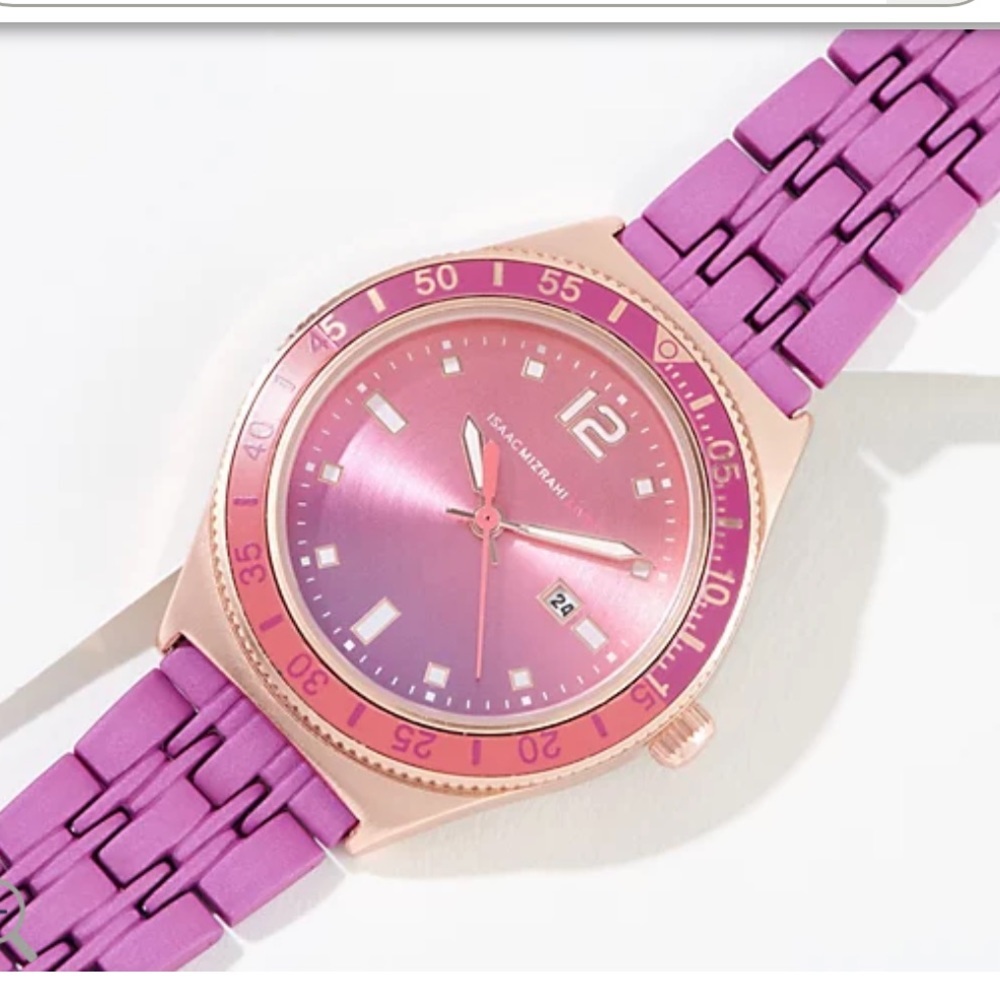 ISAAC MIZRAHI LIVE! Bezel Watch in Purple